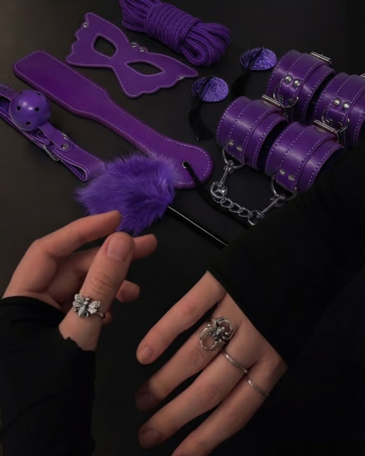 Kit Bdsm Roxo - EXPERIENCE