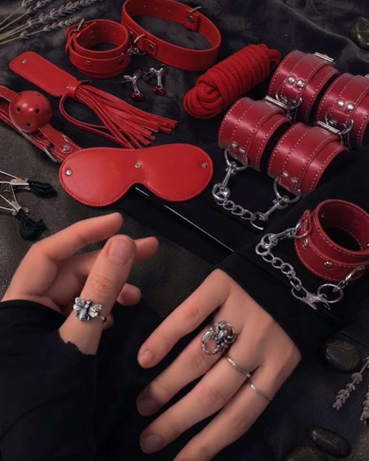 Kit Bdsm Vermelho - EXPERIENCE