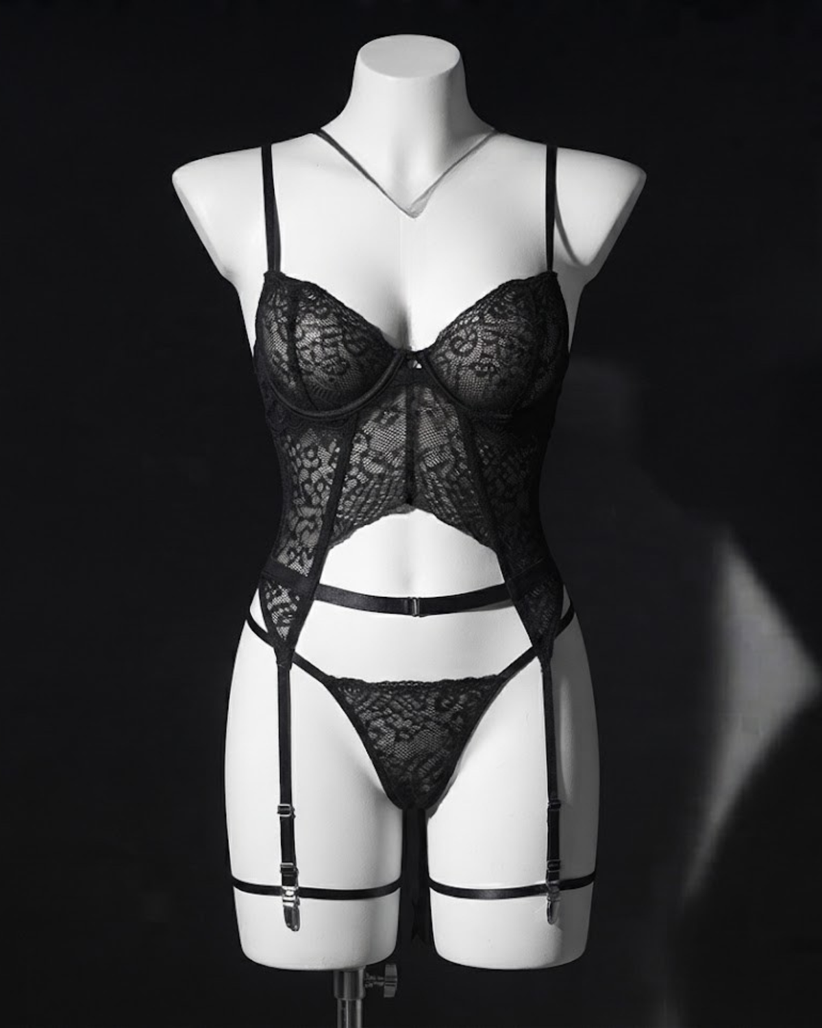 Corset Yaskana Preto - OBSESSIVE