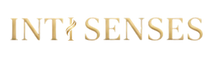 Logotipo INTISENSES marca de bem-estar íntimo feminino e experiência sensorial