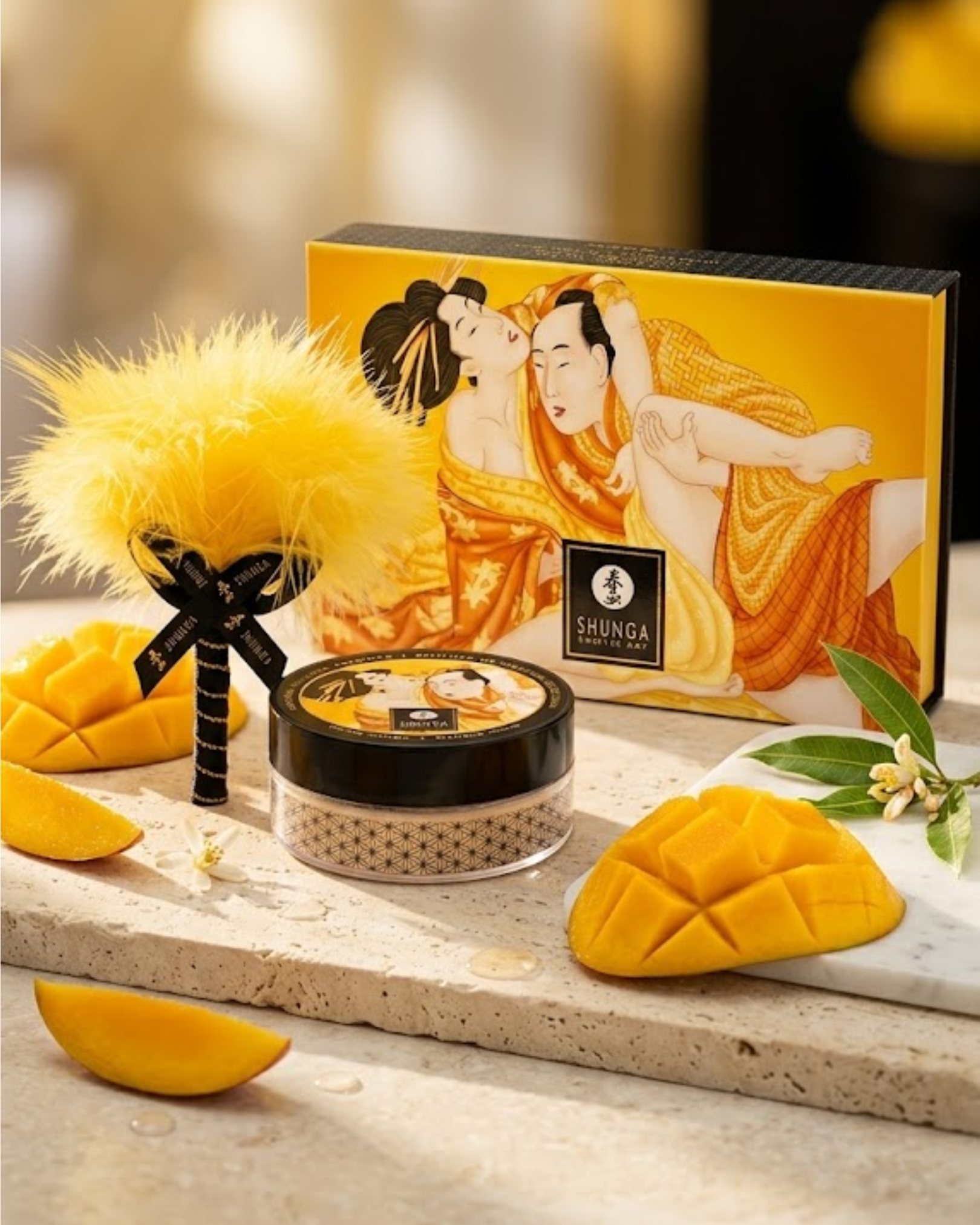 Kit de Pó de Massagem Comestível Manga – Shunga