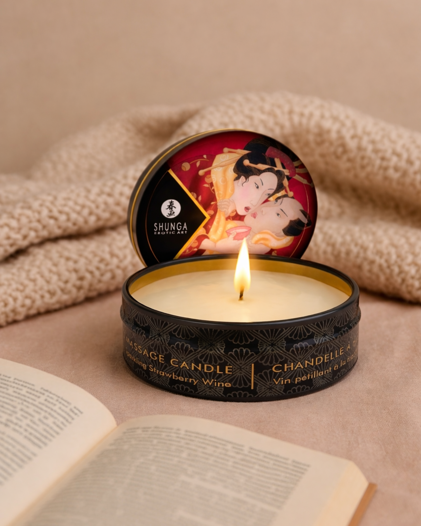Vela de Massagem Morango - Shunga